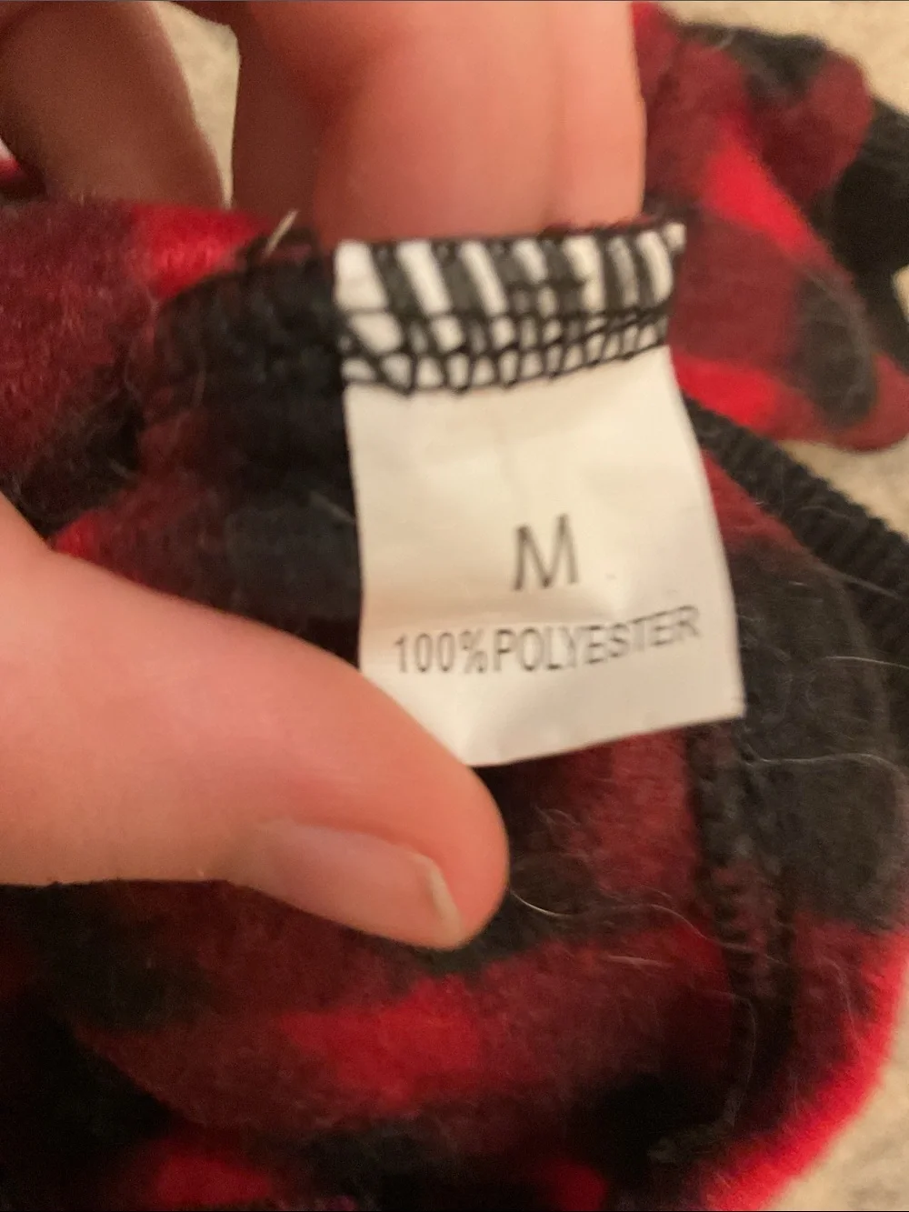 Black and red plaid Christmas dog jumper!